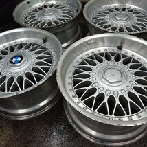 ★ジャンク品★超絶希少 当時物 BMW 純正 BBS RC009 8J +10 RC010 9J +19 17インチ PCD120 5H 深リム 絶版 ヘラフラ ツライチ_画像1