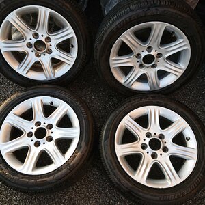 ★中古品★BMW純正 1シリーズ F20 スタースポーク スタイリング377 16インチ 7J +40 5穴 PCD120 205/55R16 4本【他商品と同梱歓迎】