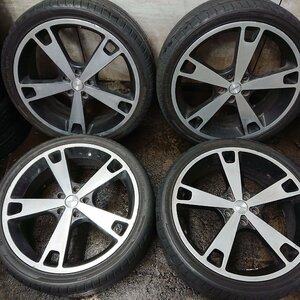 ★中古品★ファブレス　VARIOUS　MB5／２０インチ　４本　20X7.5J+54　5H　PCD114.3　ハンコック/245/35R20【他商品と同梱歓迎】