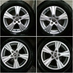 ★中古品★TOYOTA 30アルファード 純正ホイール 16×6.5J+33 114.3-5H DUNLOP WINTERMAXX 215/60R16 WM01 2019年【他商品と同梱歓迎】