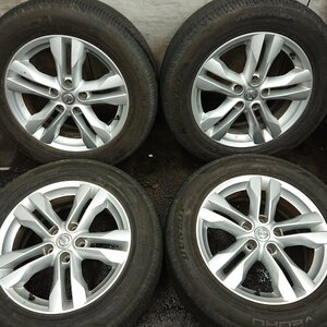 ★中古品★DUNLOP 225/60R17 VEURO VE304 エクストレイル T31 純正 ホイール 17インチ 7J インセット+40 PCD114.3 5穴【他商品と同梱歓迎】