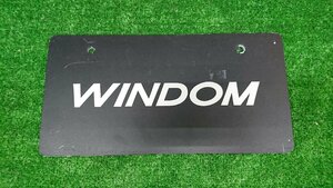 ★中古品★トヨタ ウィンダム WINDOM ディーラー 新車 展示用 非売品 ナンバープレート マスコットプレート 【他商品と同梱歓迎】