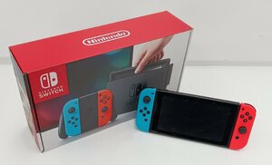 * junk * Nintendo SWITCH HAC-001 Nintendo switch blue screen scratch many. [ other commodity . including in a package welcome ]