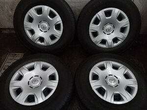 ★溝深品★トヨタ ハイエース 200系 純正 ホイールタイヤセット DUNLOP SP175N 195/80R15 2021年タイヤ【他商品と同梱歓迎】