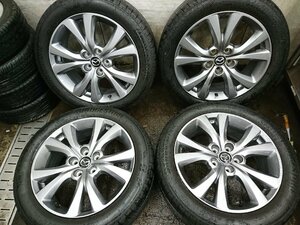 ★中古品★MAZDA CX-30 純正 アルミホイールセット 18×7J+45 114.3-5H BRIDGESTONE TURANZA T005A 21年製 215/55R18 【他商品と同梱歓迎】