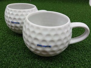 ★中古品★PRINCE　プリンス　ゴルフボール型ティーカップ【他商品と同梱歓迎】