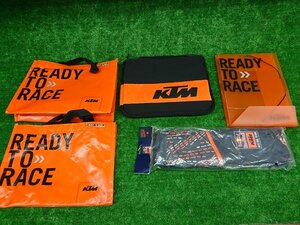 ★中古品★KTM グッズ まとめ ナップザック パソコンケース 袋 ファイル ペン セット【他商品と同梱歓迎】