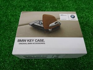 ★中古品★BMW 純正 キーケース ブラウン 茶色 レザー 82 29 2 408 818【他商品と同梱歓迎】