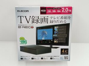 ★中古品★ ELECOM e:RECO ELD-ETV020UBK 番組録画用 外付けハードディスク 2.0TB 4K録画対応【他商品と同梱歓迎】