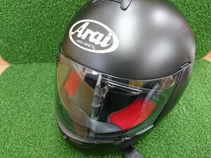 ★中古品★Arai アライ 東単オリジナル フルフェイスヘルメット HR-MONO4 ブラック系 黒系 Mサイズ【他商品と同梱歓迎】