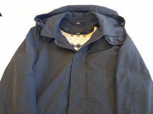 ★中古品★BURBERRY バーバリー メンズ コート 黒 ブラック サイズ46【他商品と同梱歓迎】