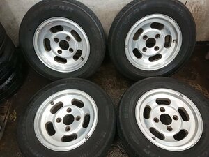 ★当時物★ENKEI MAG エンケイ マグ DISH ディッシュ 13×5.5J+14 114.3-4H GOODYEAR CT-HYBRID 185/70R13 【他商品と同梱歓迎】