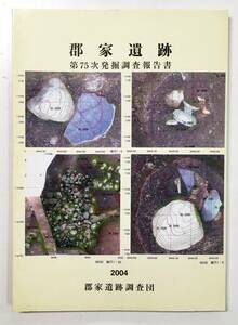 『郡家遺跡 アーバンライフ(株)開発事業に伴う第75次発掘調査報告書』（2004年・郡家遺跡調査団：村尾政人）兵庫県 神戸市 東灘区 御影