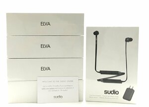 ♪▲【Sudio スーディオ】Elva ワイヤレスイヤホン ブラック 5点セット まとめ売り 0510 10