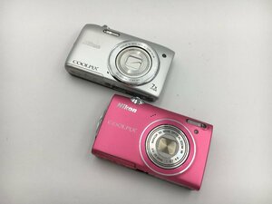 ♪▲【Nikon ニコン】コンパクトデジタルカメラ 2点セット COOLPIX S3500/S5100 まとめ売り 0509 8