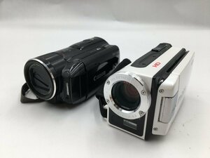 !^[SANYO Canon Sanyo Canon ] digital video camera 2009/2010 year made Xacti DMX-WH1/iVIS HF M32 set sale 0517 8