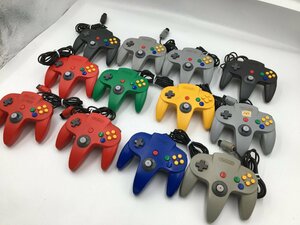 ♪▲【Nintendo ニンテンドー】NINTENDO64 コントローラー 12点セット NUS-005 まとめ売り 0521 6