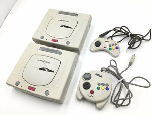 ♪▲【SEGA セガ】セガサターン本体/コントローラー 4点セット HST-3220 他 まとめ売り 0523 2