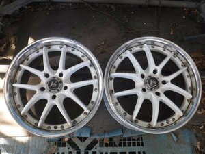 送料無料☆WORK VS-SS ホイール 2本 17×8j 5穴 PCD 114.3 17インチ☆34175