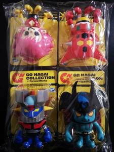  van Puresuto Nagai Gou collection sofvi unopened all 4 kind Mazinger Z Getter Robo Devilman Cutie Honey Panson Works W.A.I.