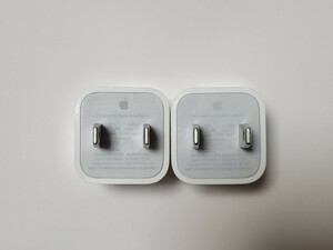  Apple 純正iPhone ACアダプター USB充電器 2個セット 中古