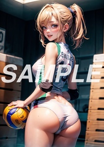 AK91 高画質 AI イラスト アート ポスター 写真 セクシー かわいい 女の子 美女 美人 ヌード グラビア 下着 巨乳 ギャル スポーツ バレー