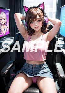 AM76 高画質 AI イラスト アート ポスター 写真 セクシー かわいい 女の子 美女 美人 ヌード グラビア 巨乳 ギャル 下着 ゲーム コスプレ