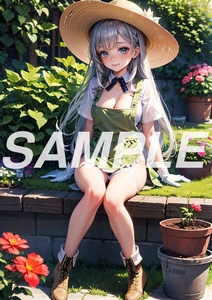 AO52 高画質 AI イラスト アート ポスター 写真 セクシー かわいい 女の子 美女 美人 ヌード グラビア 巨乳 ギャル 下着 OL 花 仕事 制服