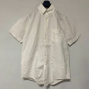 美品 アメリカ 製 ブルックス ブラザーズ オックスフォード ボタンダウン シャツ 15 M brooks brothers USA ox ford SHIRT white 白