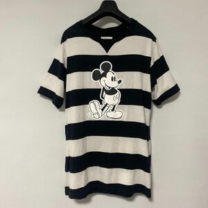 美品 takahiro miyashita the soloist Disney Mickey border T SHIRT 50 タカヒロ ミヤシタ ソロイスト ミッキーボーダー シャツ 宮下