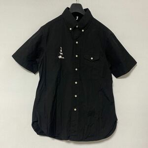 美品 マウンテン リサーチ BD S/S S BLACK 黒 ブラック mountain research アニマル 動物 刺繍 シャツ SHIRT