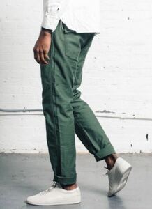 美品 orslow スリム ファティーグ ベイカー パンツ S 1 オアスロウ slim baker pants beams 