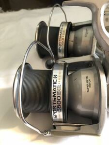 ２台セット　鯉釣りDAIWA　 スポーツマチックX 5500BR　BRクラッチ付き 　日本製　高級スピニングリール （ボイリーにも吸い込みにも！！）