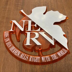 版権正規品 特務機関 NERV ネルフ シンボルサイン エンブレム アクリル クリアパーツ ロゴ サイン マーク インテリア