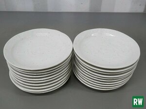 【20枚セット】 小皿 直径約16㎝ 丸皿 平皿 陶磁器 白色 [3]
