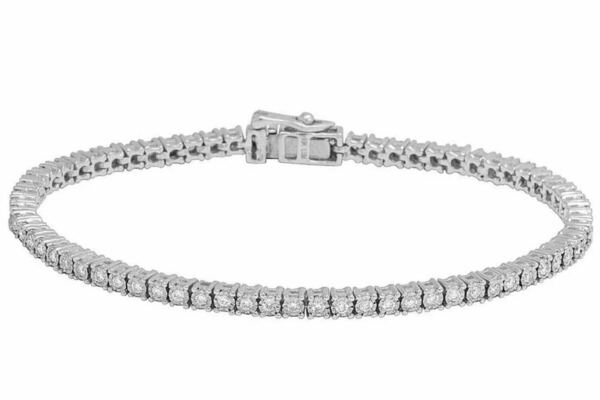 天然ダイヤモンド テニスブレスレット 10K ホワイトゴールド tennis bracelet white gold 喜平 10金 icebox trax avalanche ヒップホップ