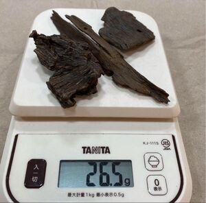 カリマンタン島産 香料樹木材 26.5g 【以下検索ワード…沈香 香木 伽羅 香道具 聞香 羅国 真南蛮 】