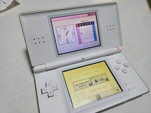 動作OK DS Lite 白 ヤケ超大 送料185円 or 370円 or 520円