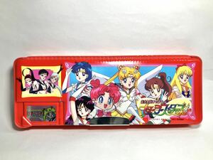  Showa Retro that time thing Pretty Soldier Sailor Moon sailor Star z pencil sharpener attaching writing brush box present condition goods . inside direct . stationery stationery 