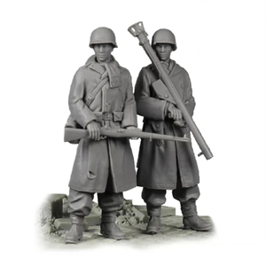 【スケール 1/35】 樹脂 レジン ミリタリー フィギュア キット 無制限 兵士 ２体セット ww2 タンクチーム 未塗装 未組み立て