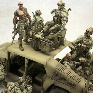 [ scale 1/35] resin resin military figure kit in-vehicle American navy SEAL team special squad ..6 body not yet painting unassembly 