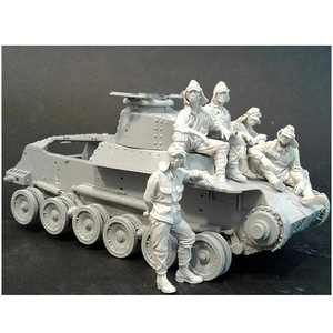 [ scale 1/35] resin resin figure kit .. army person ..5 body set tank none not yet painting unassembly 