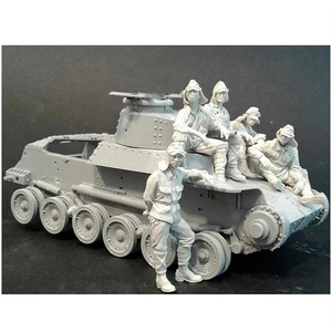 [ шкала 1/35] полимер resin фигурка комплект .. армия человек ..5 body комплект танк нет не крашеный не собранный 