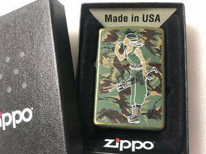  out of print rare #2007 ARMY WINDY Army windy used processing zippo unused exhibition goods # hard-to-find production end goods 