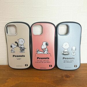 新品未使用 iPhone14 SNOOPY スヌーピー PEANUTS ピーナッツ ケース くすみカラー