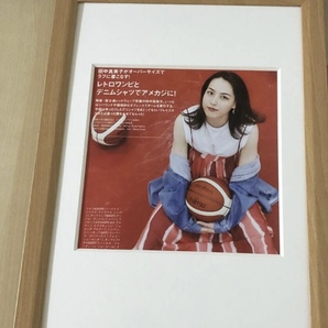 kj ★額装品★ 田中真美子 バスケットボール 貴重写真 A4額入り ポスター風デザイン 大谷翔平 サイン無し 富士通レッドウェーブ グラビア