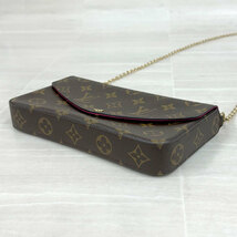 【T-20】中古　LOUIS VUITTON ルイヴィトン　ポシェット フェリシー　M61276　イタリア製　モノグラム　クラッチ ショルダー バッグ　2way_画像3