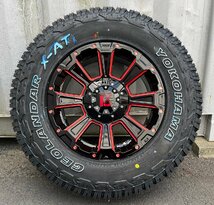 【車検対応】ハイエース200系 サマータイヤ ホイールセット 215/65R16 ヨコハマ ジオランダー X-AT 16インチ DeathRock 新品4本セット_画像5