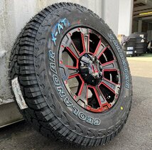 【車検対応】ハイエース200系 サマータイヤ ホイールセット 215/65R16 ヨコハマ ジオランダー X-AT 16インチ DeathRock 新品4本セット_画像8