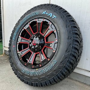 RAV4 デリカD5 エクストレイル アウトランダー アルファード ヨコハマ ジオランダー X-AT 235/70R16 DeathRock タイヤホイール 16インチ